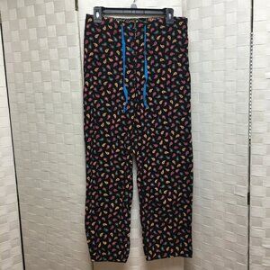 Vera Bradley brown corduroy paisley pants size XS